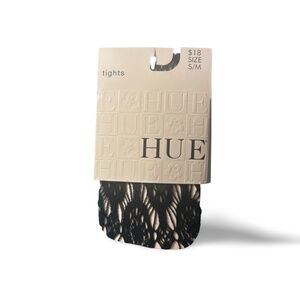 HUE Medallion Net Tights – Black | Size S/M | NWT